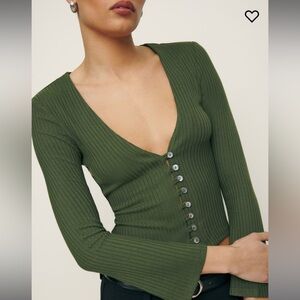 Reformation Gellar Knit Top